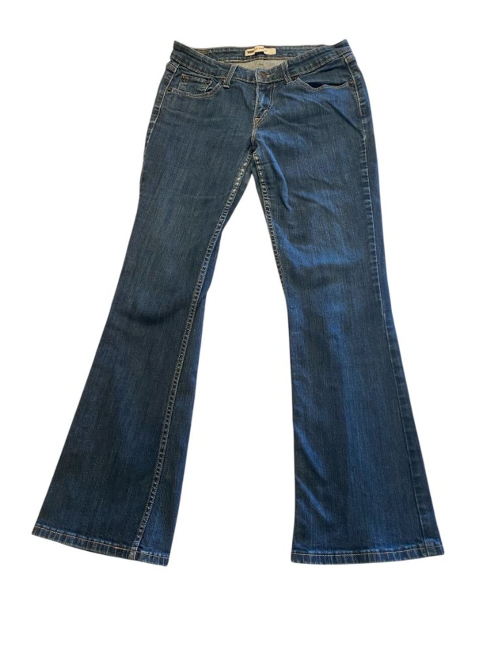 VTG Y2K Levi's 518 Superlow Blue Jeans Sz‎ 9M 29x32" #211i